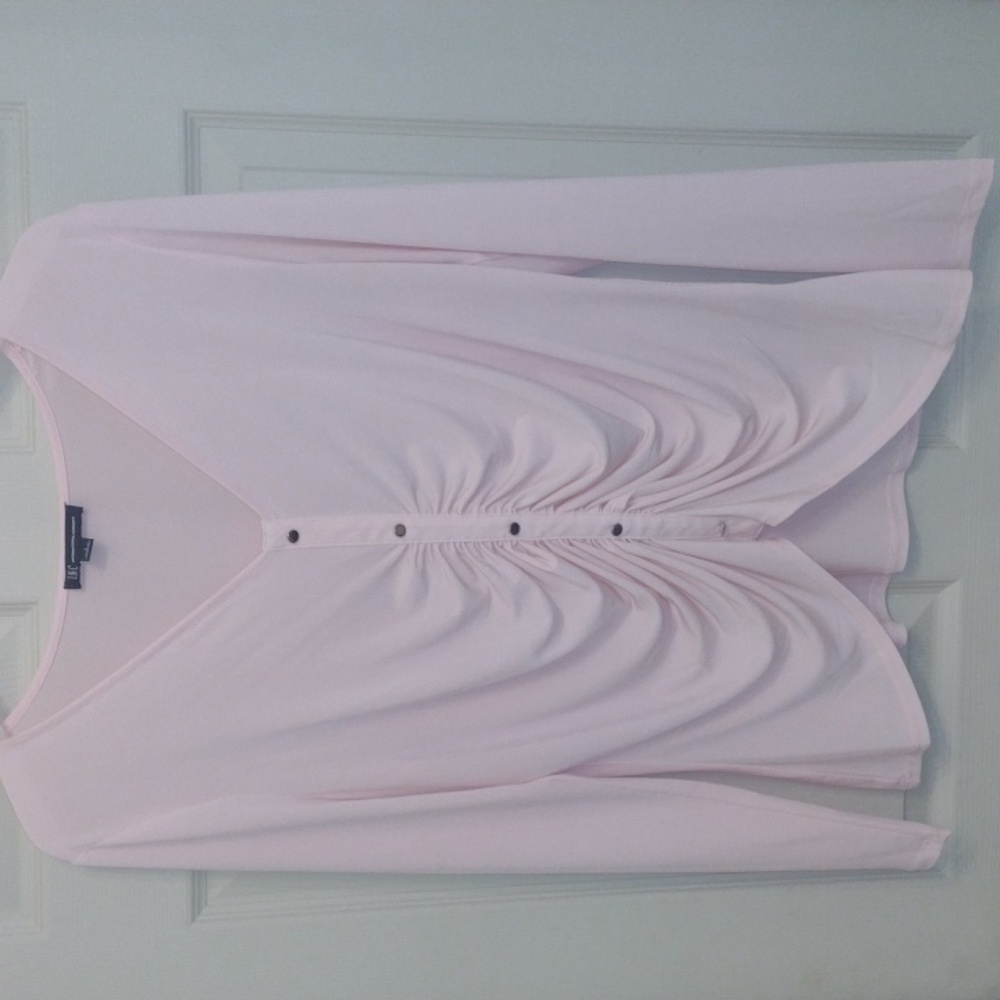 I N C International Concepts Pink Blouse Size Large